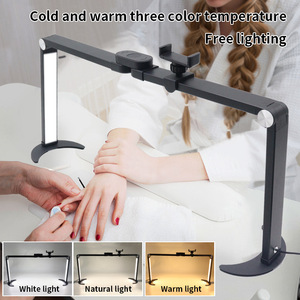 45W <b>Foldable</b> LED Table Lamp Rhinestone Nail <b>Desk</b> Light Adjustable Brightness for Eyelash Salon - Product Image 2