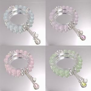 Sweet Jewelry Gourd Charm <b>Bracelet</b> Shiny Crystal Glaze <b>Beaded</b> <b>Bracelet</b> Jewelry Fantasy Popcorn Cracked Crystal Beads <b>Bracelet</b> - Product Image 2