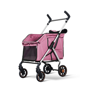 M601T Atacado Grande Capacidade Folding <span class=keywords><strong>Pet</strong></span> Stroller Fácil Viagem Ao Ar Livre para Cães Grandes e Gatos Chinês Wholesale Dog Cart - Product Image 2