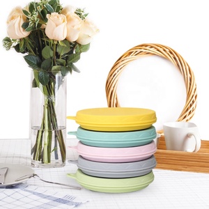 Bol pliable en silicone de qualité alimentaire Refine Factory avec couvercle, récipient de rangement extensible pour vaisselle - Product Image 4