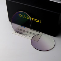 Lunettes de soleil EXIA M18, verres MR-8 1.61 HMC, revêtements verts, dégradé gris clair, UV400, diamètre 70/75 mm