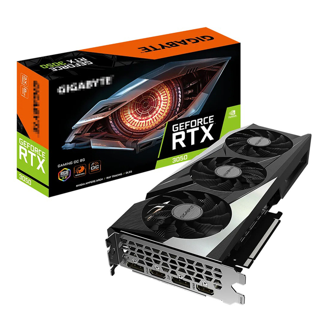 2022 Hot Selling RTX 3050 8GB GDDR6 Fan Desktop/Workstation Graphics Card Brand New Factory Wholesale PCIe 3.0 X16