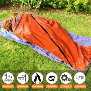 Sac de couchage portable d'urgence, protection thermique en Mylar, sac de couchage de survie - Product Image 4