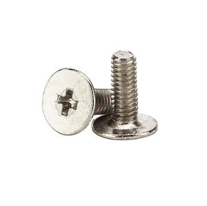 Tornillos Cónicos M3 M4 M5 de Cabeza Plana Phillips DIN 963 de Acero Inoxidable Zincado, Sujetadores para Equipos Industriales CNC, Suministro a Granel - Product Image 4