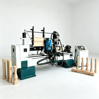 Nueva Venta de Fábrica: Torno CNC Automático de 4 Ejes para Madera AR1530 con Servomotor, Máquina Multifuncional de Torneado y Ranurado para Patas de Muebles y Sillas
