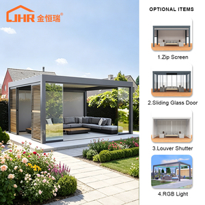 Solárium de <span class=keywords><strong>Aluminio</strong></span> Moderno, Motorizado y Ecológico, para Jardín, Patio Exterior, <span class=keywords><strong>Terraza</strong></span>, Balcón y Patio Trasero de Casa o Villa - Product Image 6