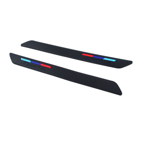 Front Lip <b>Strip</b> <b>Rubber</b> Trim Black White Sports Logo For Car Front Bumper Cover - Product Image 2