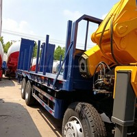 Camion grue à plateau pliable d'occasion Sinotruk Howo 371 8x4 12 tonnes 20 tonnes avec échelle de chargement hydraulique