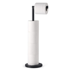 Bathroom <strong>Black</strong> Set Gold Foldable Tissue Storage Free Standing <strong>Toilet</strong> Paper Stainless Steel Kitchen <strong>Roll</strong> Stand <strong>Holder</strong> - Product Image 1