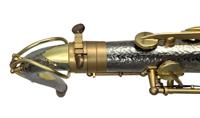 Eastern Music Full Body Hand-Hammered Cupronickel MKVI Style Tenor Saxophone Wind Instrument Model TS366BTH
