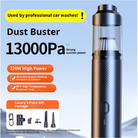 Aspirateur sans fil rechargeable ABS mini pour voitures, forte aspiration, souffleur 2-en-1, nettoyeur de poussière, design compact et portable, 45-60 min d'autonomie