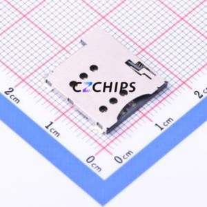 K-DYX-008 SIM Card Connector SMD Connector Micro SIM Card Card Holder 1.35mm - Product Image 1