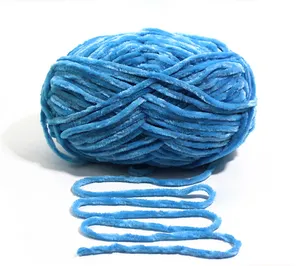 Super Soft Manufacturer Colorful Chunky Chenille Yarn Crochet Baby Velvet Yarn
