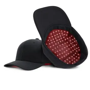OEM ODM 개인 로고 조절 가능한 빨간 빛 치료 모자 300PCS LED 적외선 치료 모자