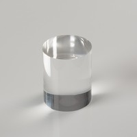 2'' 4'' Polierte Massive Lucite-Zylinder Hohe Klare Acryl-Podeste Ausstellungsständer Massive Acryl-Säulen-Röhren-Podeste