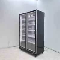 Warehouse Style Supermarket Luxury Beverage Cabinet Air-cooled Suitable for Beverages Beer Milk Etc