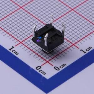 UK-B0202G60-DP25Y Tactile Switch Through hole-4P,6x6mm Switch Single Pole Single Throw Round Button 2.5N Through Hole - Product Image 2
