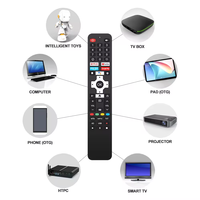 Télécommande universelle de haute qualité pour téléviseur intelligent, prix d'usine, avec fonction d'apprentissage, adaptée aux téléviseurs LCD Skyworth JVC