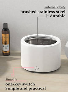 เครื่องทำความสะอาดอัลตราโซนิกแบบพกพา Sonic รุ่นปี 2025 พร้อมระบบไอออนและแสงยูวี ถังขนาด 200 มล. สำหรับทำความสะอาดเครื่องประดับ นาฬิกา ฟันปลอม หัวแปรงสีฟัน - Product Image 5