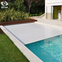 Sistema de Cubierta Automática para Piscina Water Crown con Bomba y Calentador Integrados, Seguro, Duradero, Protección Completa para la Piscina SGSY01 Guangdong