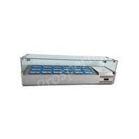 Table de préparation de salades et de sandwichs à refroidissement direct de 1,5 mètre, en acier inoxydable 201, pour usage commercial