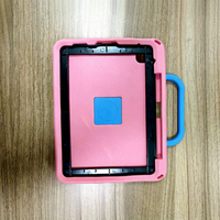 Étui antichoc pour tablette iPad 10.2 10.5 avec poignée bleue et fonction support, idéal pour l'école des enfants