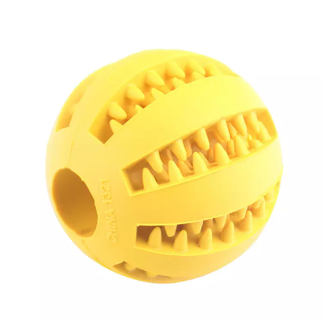High Quality Natural Rubber Dog Toys Interactive Dog Toothbrush Ball Bite Resistant Hiding Food Food Leakage Chew Dog Toy