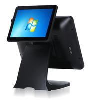 Pantalla táctil de 15 pulgadas, sistema pos, monitor de ordenador, caja registradora, todo en uno