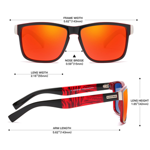 Gafas de Sol Polarizadas UV400 DUBERY 2026 Unisex para Adultos, Montura de PC Azul y Transparente, Gafas de Sol Gruesas Paranoid 2024 para Hombre y Mujer - Product Image 5