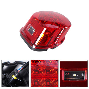 Luz Trasera LED Harley Roja Ahumada Negra de Repuesto para Motocicleta Harley Glide 883 1200 - Product Image 4