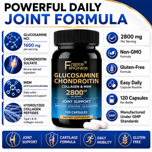Glucosamine Chondroïtine de haute qualité, vitamines nutritionnelles pour la flexibilité et la santé des articulations, capsules de glucosamine chondroïtine pour adultes - Product Image 2