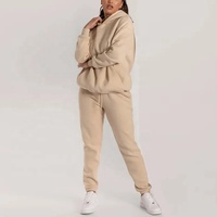 Ensemble de survêtement pour femmes OEVE, pantalon de survêtement et sweat-shirt personnalisés, ensemble de jogging 2 pièces pour femmes, survêtement uni pour femmes
