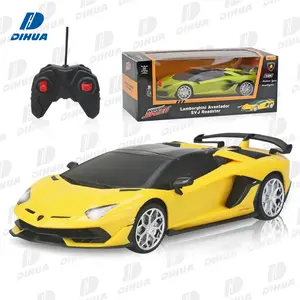 1:24 ölçekli resmi lisanslı uzaktan kumanda araç Lamborghini Aventador SVJ Roadster RC Model oyuncak yarış hobi Drift spor araba