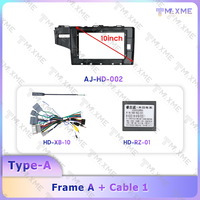Cadre de tableau de bord portable Maisimei pour autoradio Honda Fit 2014-2019 Ractis avec faisceau de câblage RCA CAN