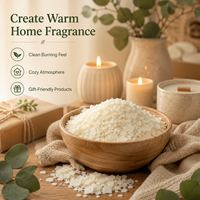 Vente en gros de flocons de cire de soja à faible dégagement de fumée longue durée de combustion cire de soja végétalienne 100% pure cire de soja pour la fabrication de bougies durables