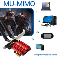 Adaptor Jaringan WiFi 7 BE200 Tri-Band Kecepatan Tinggi PCIE Wi-Fi 7 8774Mbps Kartu Jaringan Nirkabel untuk Desktop