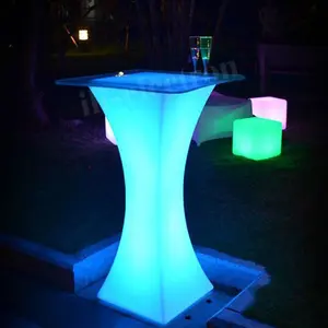 Wedding Flashing LED Table, Reception Desk, LED Illuminated Table