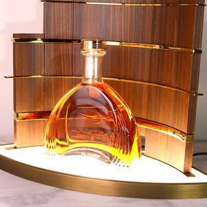 Présentoir de <span class=keywords><strong>vin</strong></span> en bois avec logo personnalisé pour étagère de bouteille de whisky champagne de qualité supérieure pour vitrine de bar et de <span class=keywords><strong>restaurant</strong></span> d'hôtel - Product Image 2