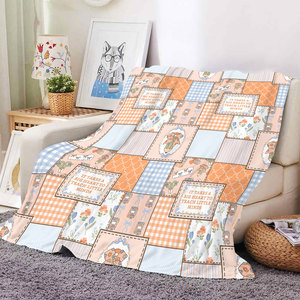모크 1개 드롭쉽 맞춤 로고 그림 자카드 소파 침대 담요 서양 학교 담요 학생 및 어린이용 - Product Image 2