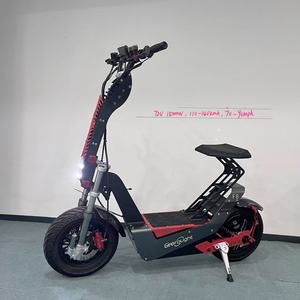 Trottinette électrique F8 haute puissance 72V avec suspension intégrale, démarrage par carte NFC, moteur sans balais, siège et amortisseur de direction - Product Image 2