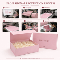Boîtes en papier CRD Premium avec fermeture magnétique, boîte cadeau rigide, emballage de luxe, logo personnalisé, boîte magnétique pliable pour bijoux