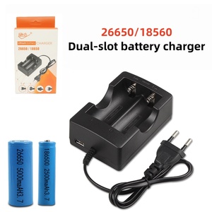 HD-999A 26650/18650 dual-khe cắm sạc pin Lithium 4.2V 800mA với USB cho microphone & máy ảnh - Product Image 1