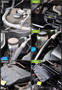 Agent de revêtement de moteur de capacité de 500ML nettoyant de compartiment moteur enlever l'huile lourde propre nettoyage de voiture revêtement en céramique de polissage de voiture - Product Image 5