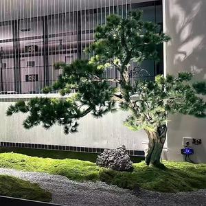 Branches de pin artificielles, grande plante <span class=keywords><strong>en</strong></span> <span class=keywords><strong>pot</strong></span>, bonsaï de pin <span class=keywords><strong>japonais</strong></span> artificiel, cèdre artificiel pour la décoration - Product Image 4