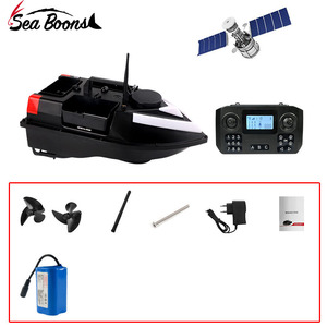 NUEVO Y POPULAR Barco <span class=keywords><strong>Cebador</strong></span> RC para Pesca 2024, 5200 mAh, 3 Compartimentos con Banda de Luz, Barco <span class=keywords><strong>Cebador</strong></span> RC para Agua Salada, Barco <span class=keywords><strong>Cebador</strong></span> para Carpas con GPS - Product Image 2