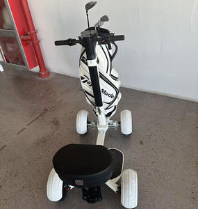 2026 Offre Spéciale nouveau chariot de golf Durable <span class=keywords><strong>à</strong></span> 4 roues chariot de poussée de golf pliant facile chariot de sac de golf multifonctionnel pour le cours - Product Image 6