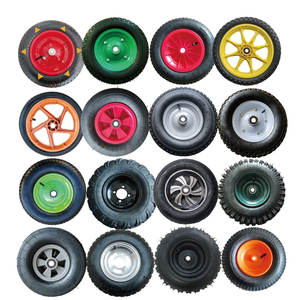 Rodas Pneumáticas de Borracha para Carrinho de Construção de 12 e <span class=keywords><strong>16</strong></span> Polegadas, Equipamento Mecânico com Rodas Pneumáticas de Apoio - Product Image 4