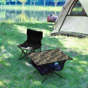 Nouvelle arrivée : table pliante portable en Oxford imprimée camouflage personnalisée pour barbecue, pêche, camping, pique-nique en plein air, sac de pique-nique extérieur - Product Image 5