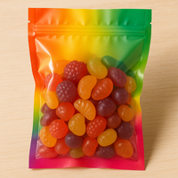 Sacs en Mylar refermables et recyclables de qualité alimentaire pour impression numérique, 3,5 g à 14 g, pochettes debout pour salades, aliments pour animaux de compagnie, gâteaux