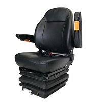 Siège de tracteur automatique en cuir, couverture noire, pour automobile, appareils de Construction, pour tracteur